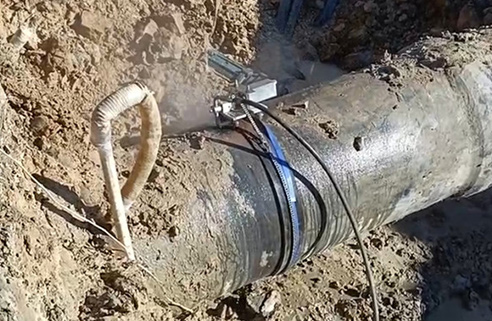 泰康污水处理厂污水DN800mm铸铁管道